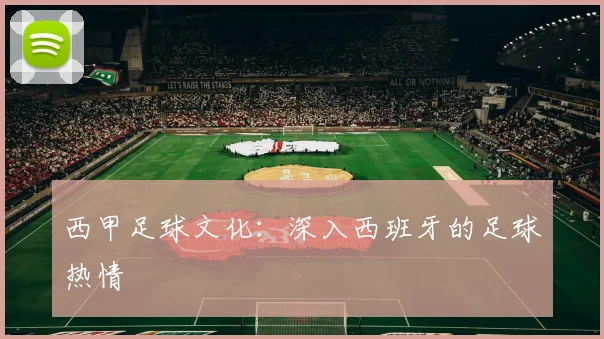 西甲足球文化：深入西班牙的足球热情